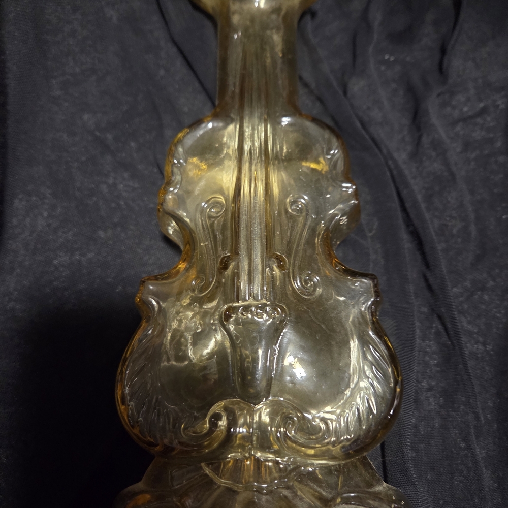 Elegant Glass Violin Sculpture